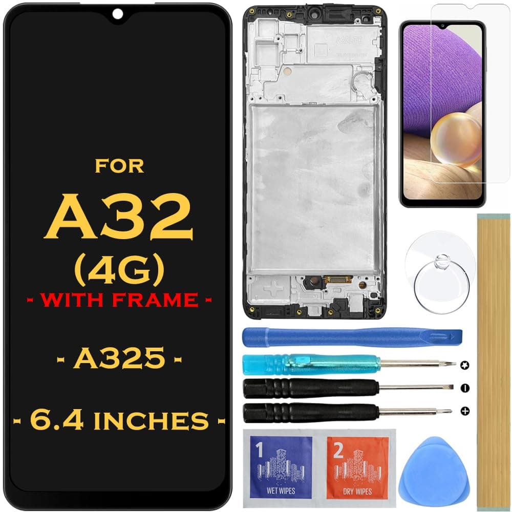 Screen Replacement LCD Display Touch Digitizer Assembly for Samsung Galaxy A32 4G A325F A325U A325M A325N Touch Screen 6.4" (Not for A32 5G)