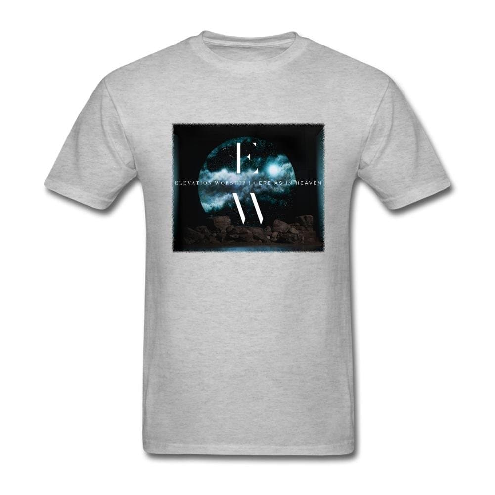 GY5K3F Men's Here As In Heaven Elevation Worship T Shirts