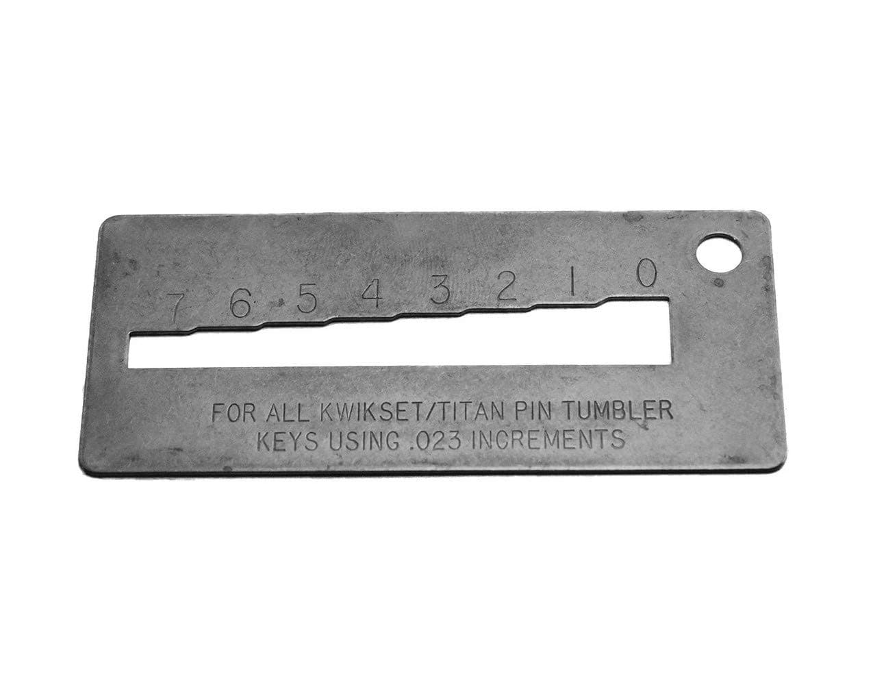 Kwikset Key Gauge, Keying Part by Stone Harbor Hardware