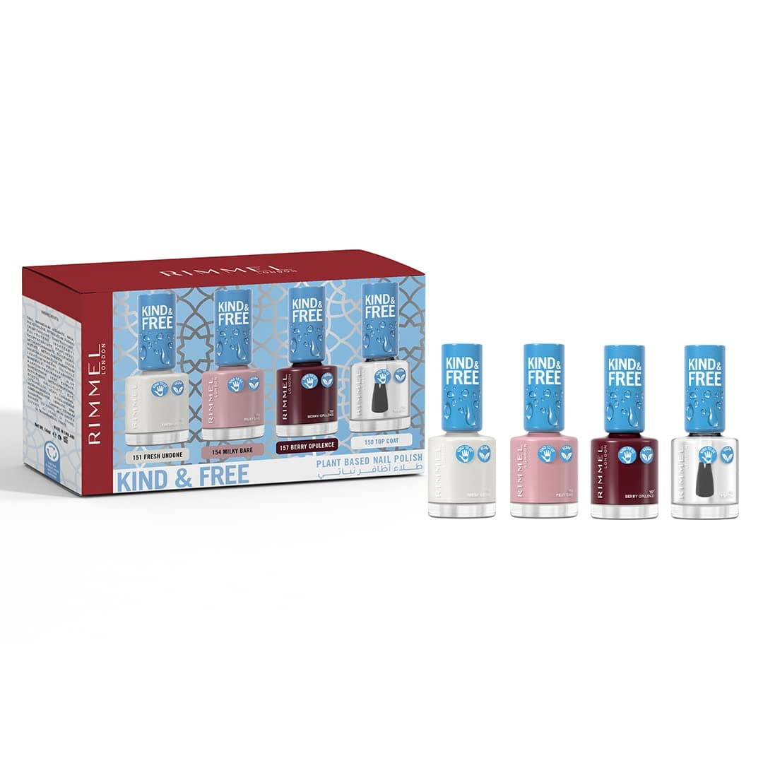Rimmel London K&F NAIL POLISH 4-PIECE SET