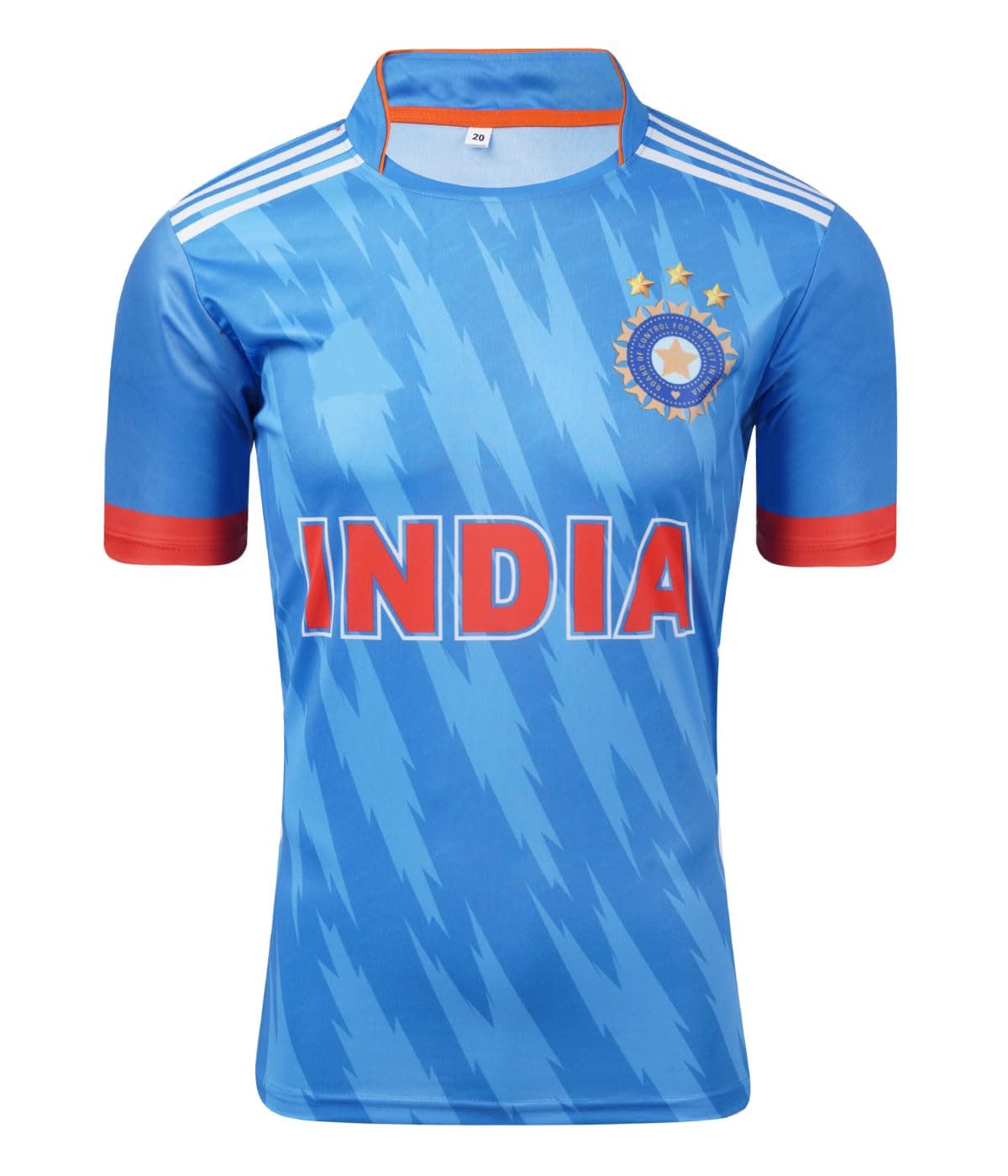 JUSBALL - Indian Team Jersey Blue ODI WORLDCUP ADDS Jersey 2022-23 (Kids and Mens)(8-9)
