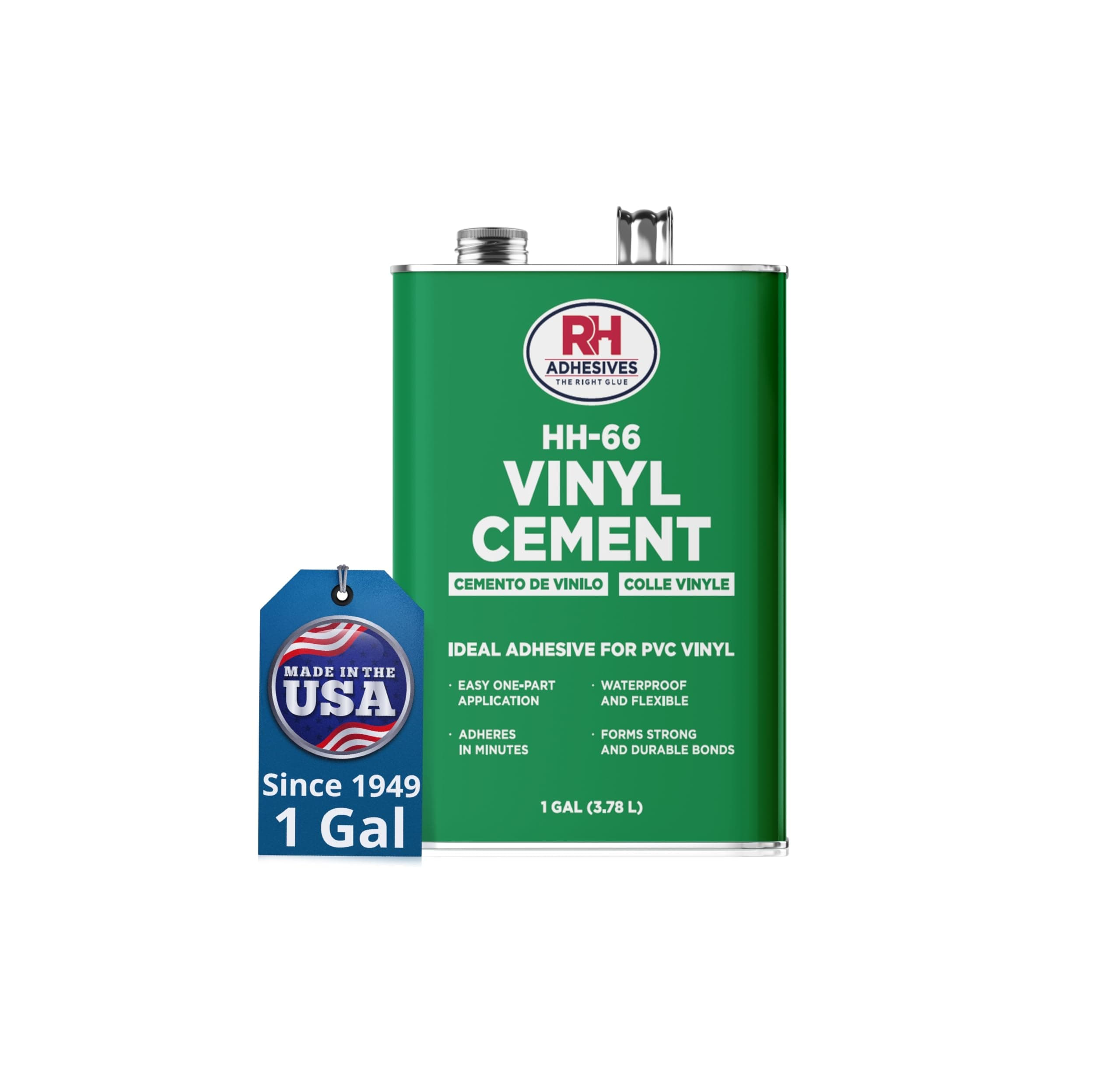 RH Products HH-66 Vinyl Cement, 1 Gallon Tin
