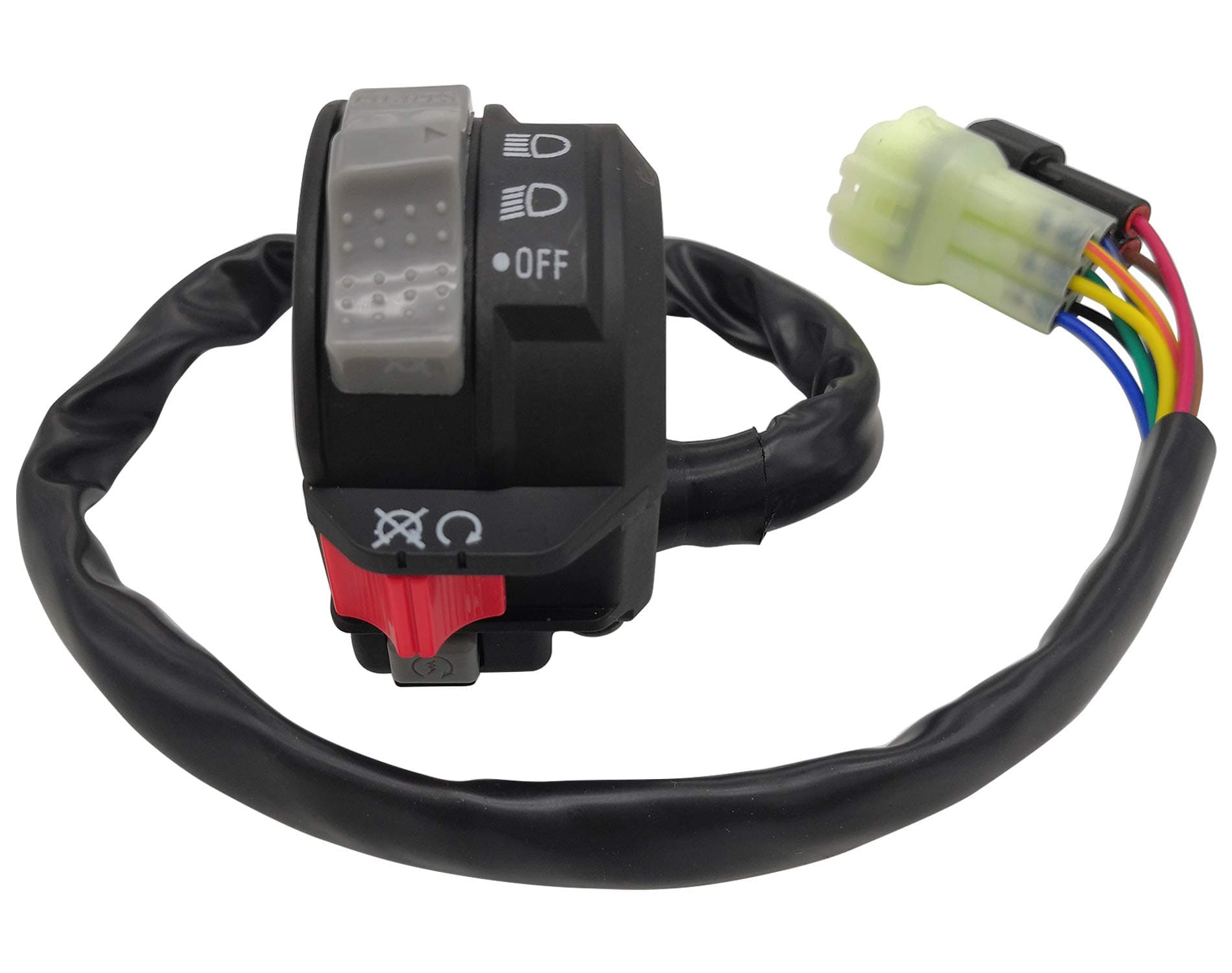 Left Handlebar Control Engine Start Run Off Headlight Switch for Yamaha ATV YFZ450 2004-2005 5TG-83973-09-00