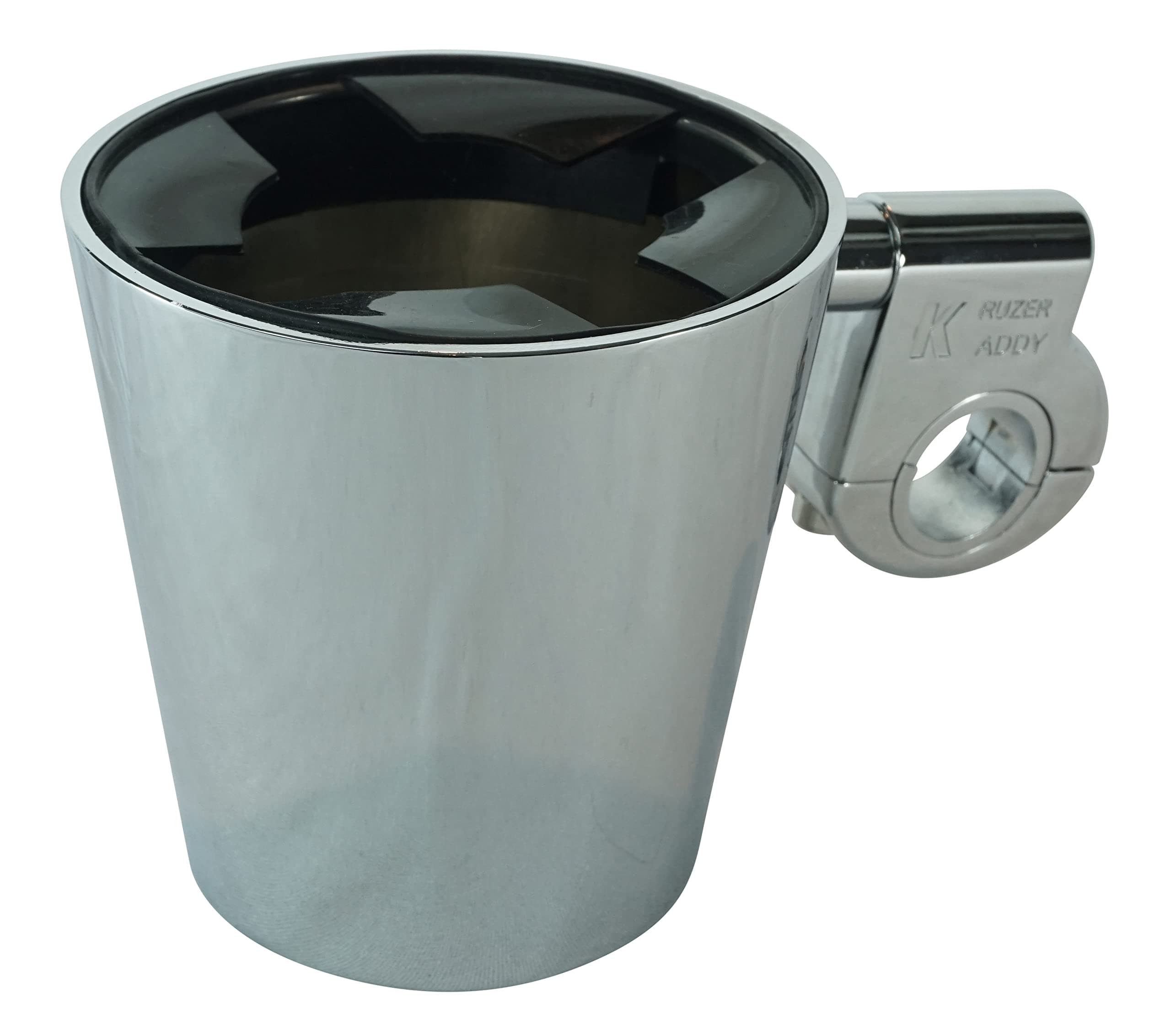 Kruzer Kadddy Ultimate Kaddy Chrome Cup Holder, Bar Mount 7/8", 1", 1 1/4"