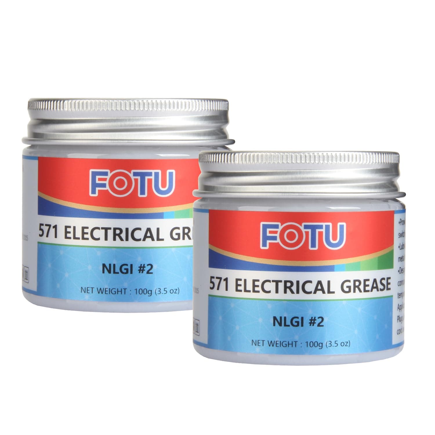 571 Electrical Contact Grease,Conductive Grease Electrical Connections, Prevent Wiring and Other Electrical Connections Against Salt, Dirt, and Corrosion (2-Pack, 3.5 Oz)