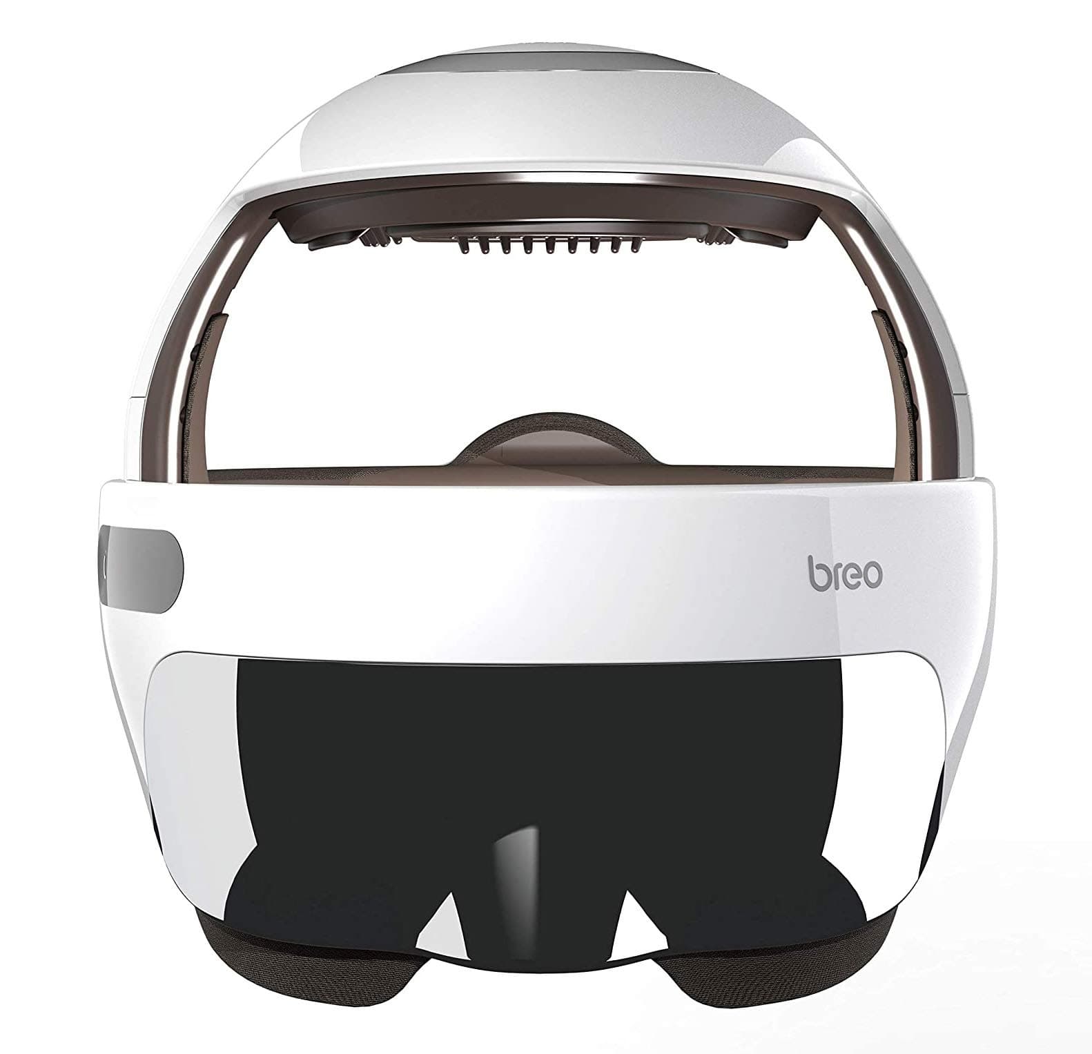 Breo BR-iDream5s Portable Wireless Head Massager, Brown/White