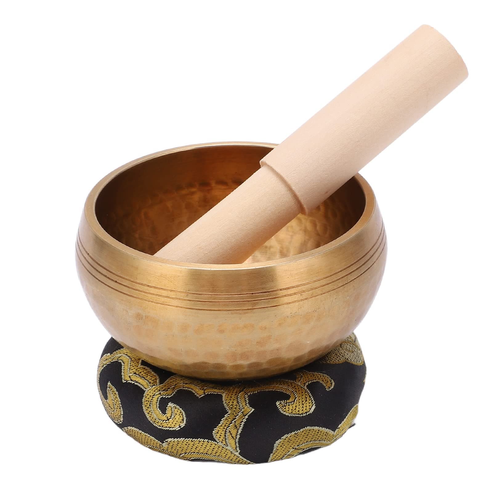 DAUBTibetan Singing Bowls Set, Portable Handmade Sound Bowl Meditation Yoga Set, Sound Bath Instrument Unique Gift for Meditation Yoga Spiritual Healing Mindfulness- Energy Cleansing