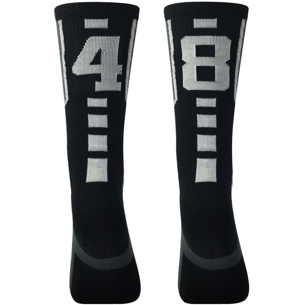 Soccer Socks, Adults Teens Athletic Player Custom Team Number ID Socks Football Socks 1 Pair