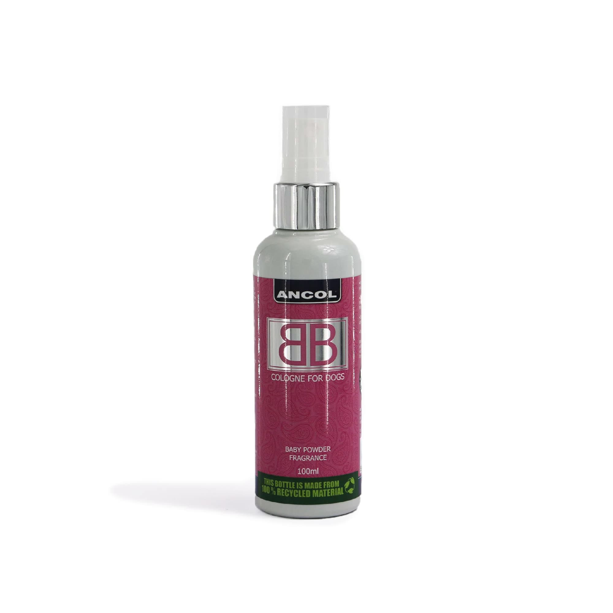 Ancol BB Dog Cologne - Sweet Baby Powder Scent with Chamomile - Deodorizes & Refreshes Your Pet’s Coat - Ideal for Dogs After Bath or Daily Use - 100ml Bottle