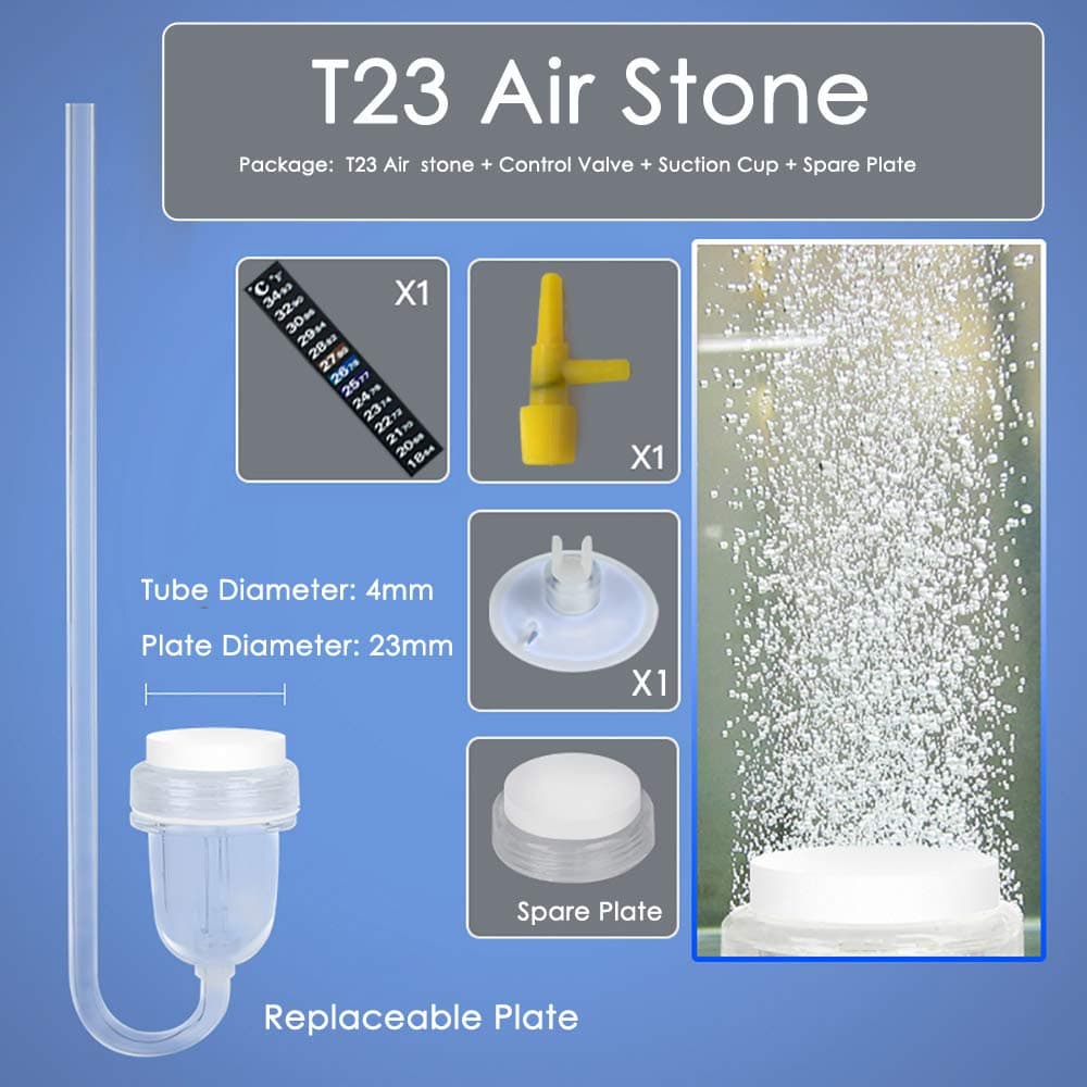 capetsma Aquarium Air Stone, [Upgrade Edition] Fish Tank Bubbler Stone, Nano Air Disk Fish Tank Aerator, diffusing Ultra-Dissolved Oxygen, CO2 for Aquatic Pet & Plant