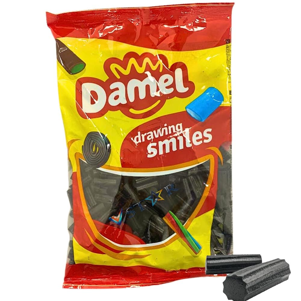 Damel Variety Flavour Sweet Bag 1kg (Liquorice Bites)