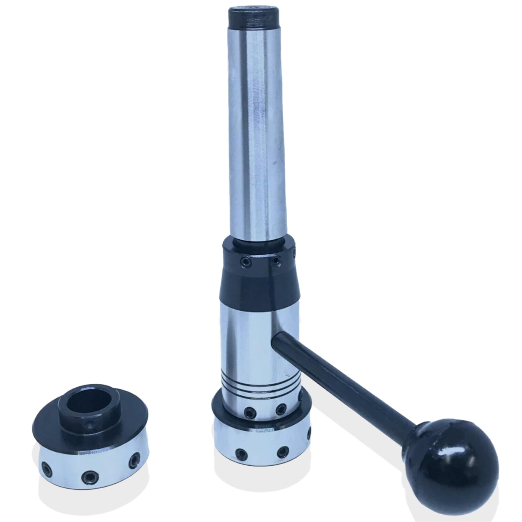 Lathe Tailstock Die Holder Set MT2 Shank - Multiple Die Sizes 13/16", 1", 1-5/16", 1-1/2