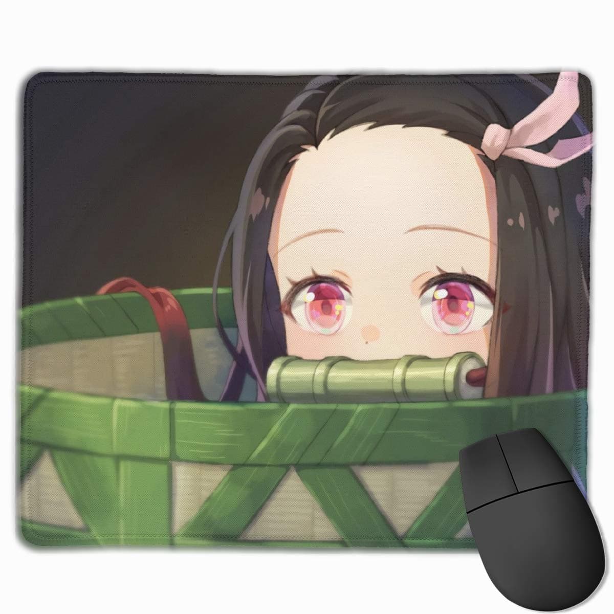 Curtis J Donofrio Demon Slayer-Nezuko Kamado Manga Anime Mouse Pad Cool Gaming Mouse Pad Non-Slip Rubber Base Mouse Mat Large(12'' X 10'') for Computers, Laptop, Office & Home