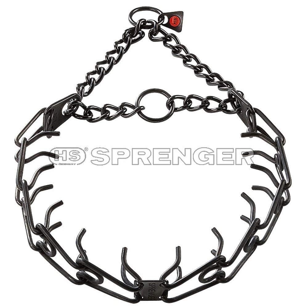 Trendy Black Steel Dog Handler - Herm Sprenger Dog Pinch Collar of Stainless Steel 50004 010 (57) 1/8 inch (3.2 mm) - Size 23 inches (58 cm)