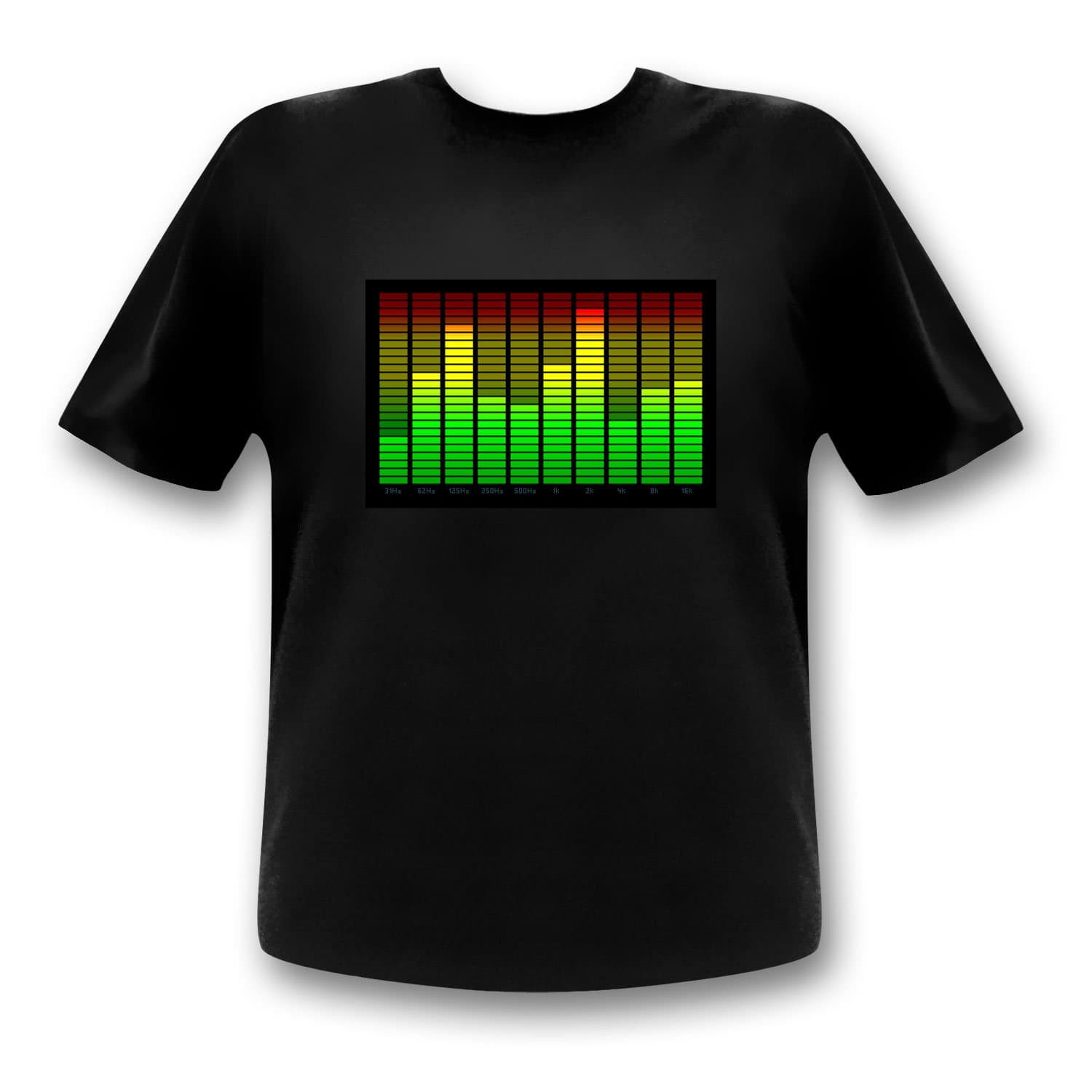 10 Channel Equalizer T-Shirt Man T-Shirt TShirt Leuchtshirt
