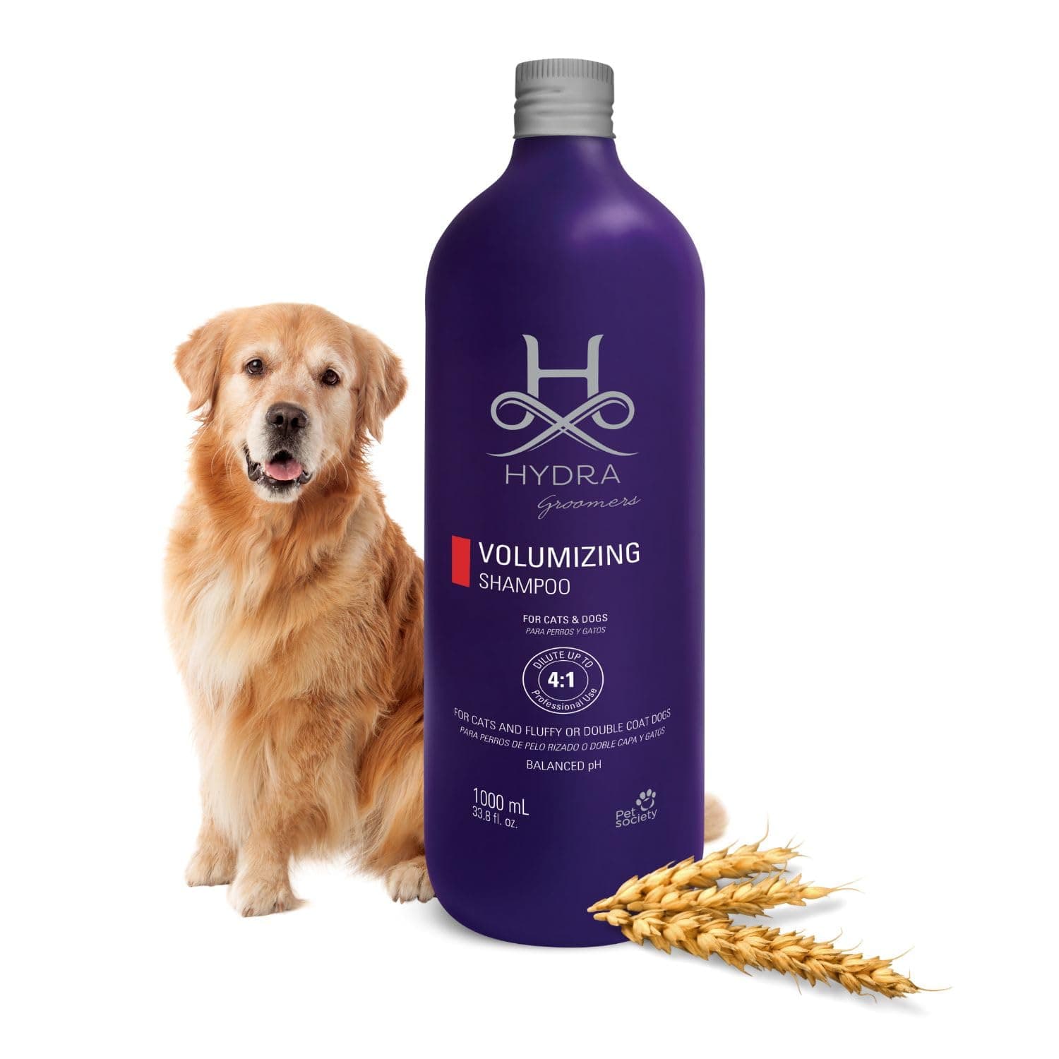 Groomer's Volumizing Shampoo 1 Litre for Cats and Dogs Easy-rinsing and Fast-Drying Formulas Keratin Wheat Protein Fragrance Infused pH Balance.
