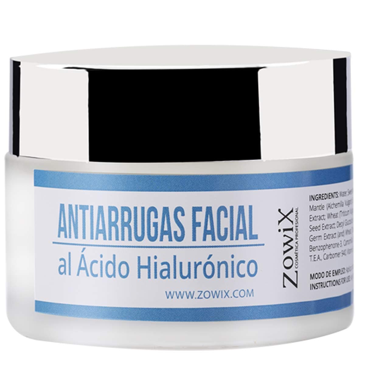 Anti wrinkle Cream.Hialuron Acid cream with Vitamins E and F. Anti Wrinkle Moisturising facial cream with Oat and Aloe Vera. Moisturises, revitalises, reduces expression lines.