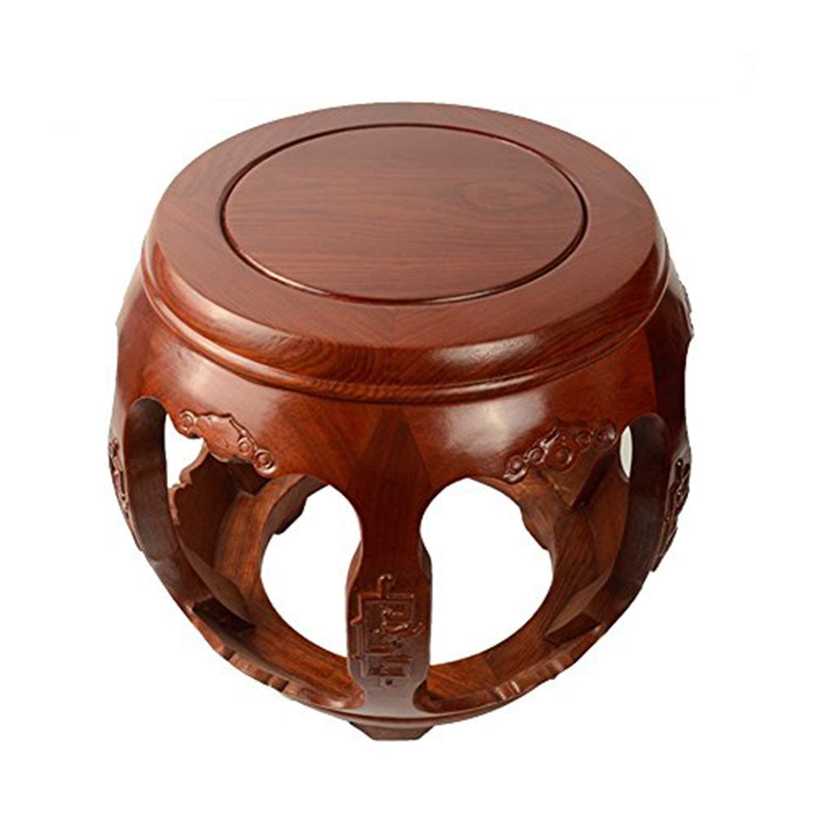 Drum Stool Redwood Stool Low Stool Chinese Style Sitting Pier ( Color : 3 )