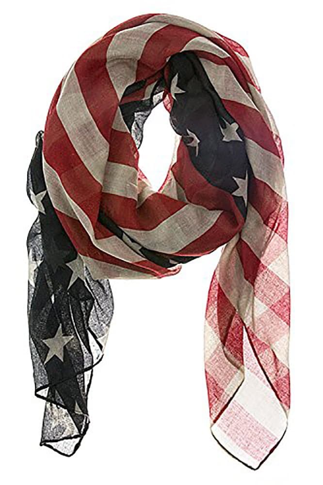 Vintage American Flag Scarf