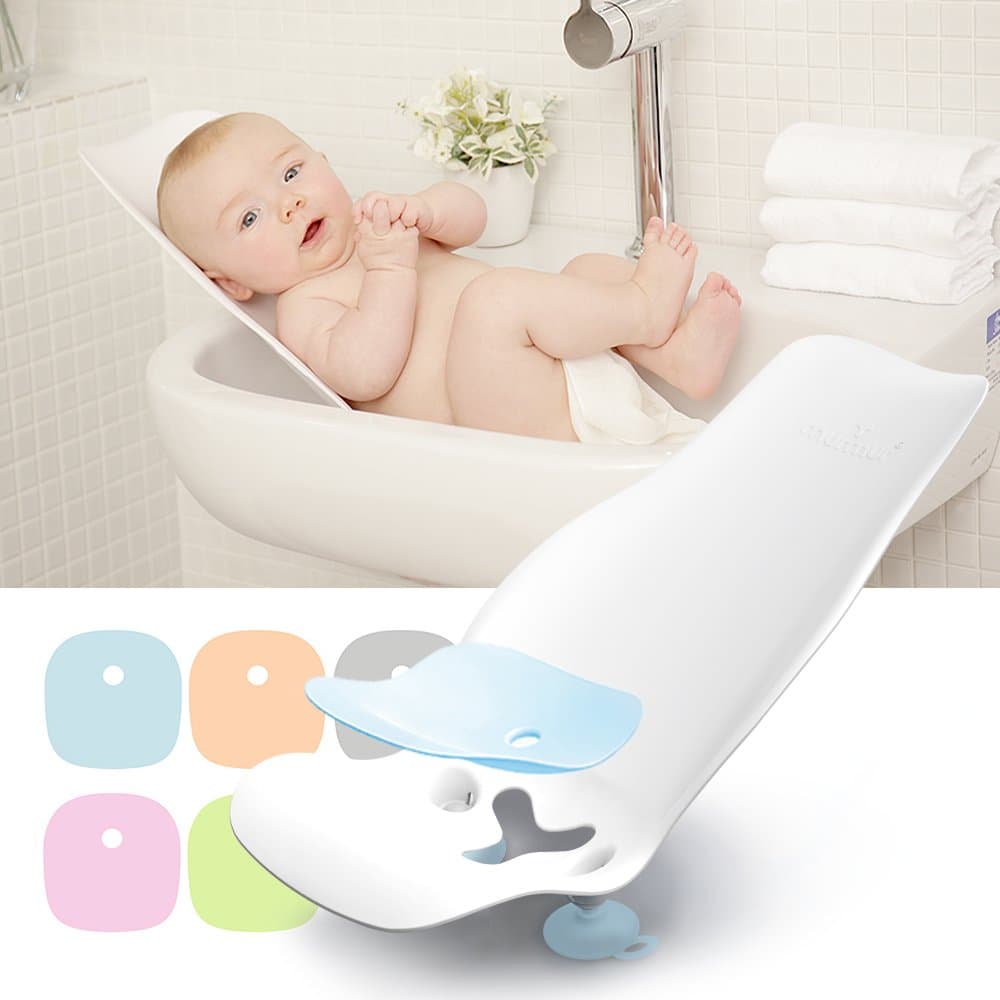 murmurbaby Baby Bath Seat and Bidet, Newborn Baby to Toddler (Bulk Type) (Blue)