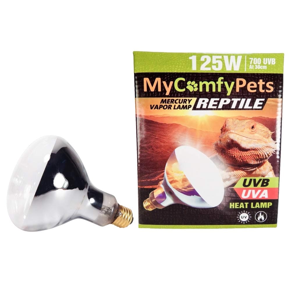 UVB and UVA 2-in-1 Reptile Bulb 125W for Bearded Dragons and All Reptiles (700 UVB)