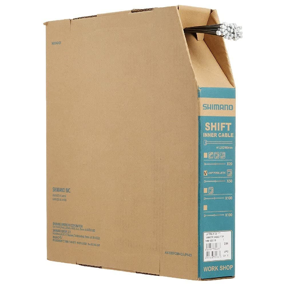 Shimano Road/MTB OPTISLICK coated gear inner, 1.2 mm x 2100 mm, (master box of 50) Loose per 1 cable
