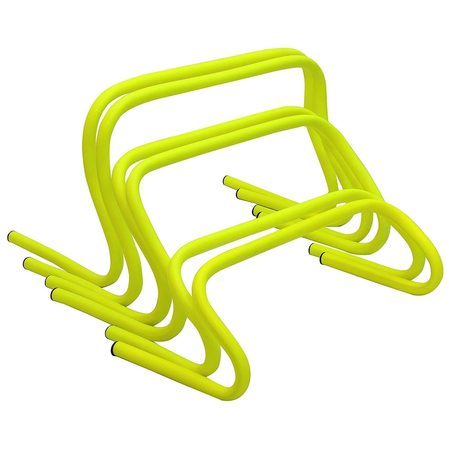 HAMIS Hurdles, Hurdles for Training, Hurdles for Athletics, 6" Agility Sports Training Hurdle for Training, Jumping, Drills, Soccer Football,Gym Fitness (Pack 5)