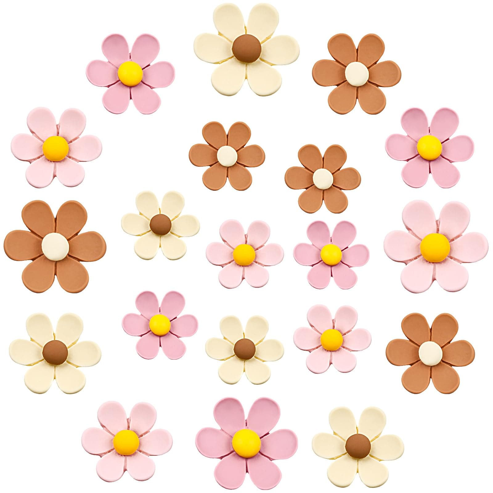 Cute Flower Fridge Magnets 20PCS Mini Daisy Refrigerator Magnet Colorful Flower Fridge Magnets for Locker Whiteboard Refrigerator Office Photo Cabinet Bulletin Board