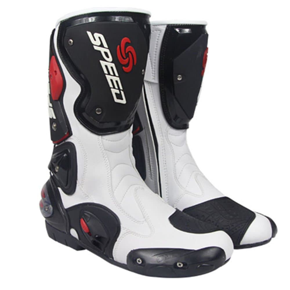 NEW Men's Motorcycle Racing Boots Black