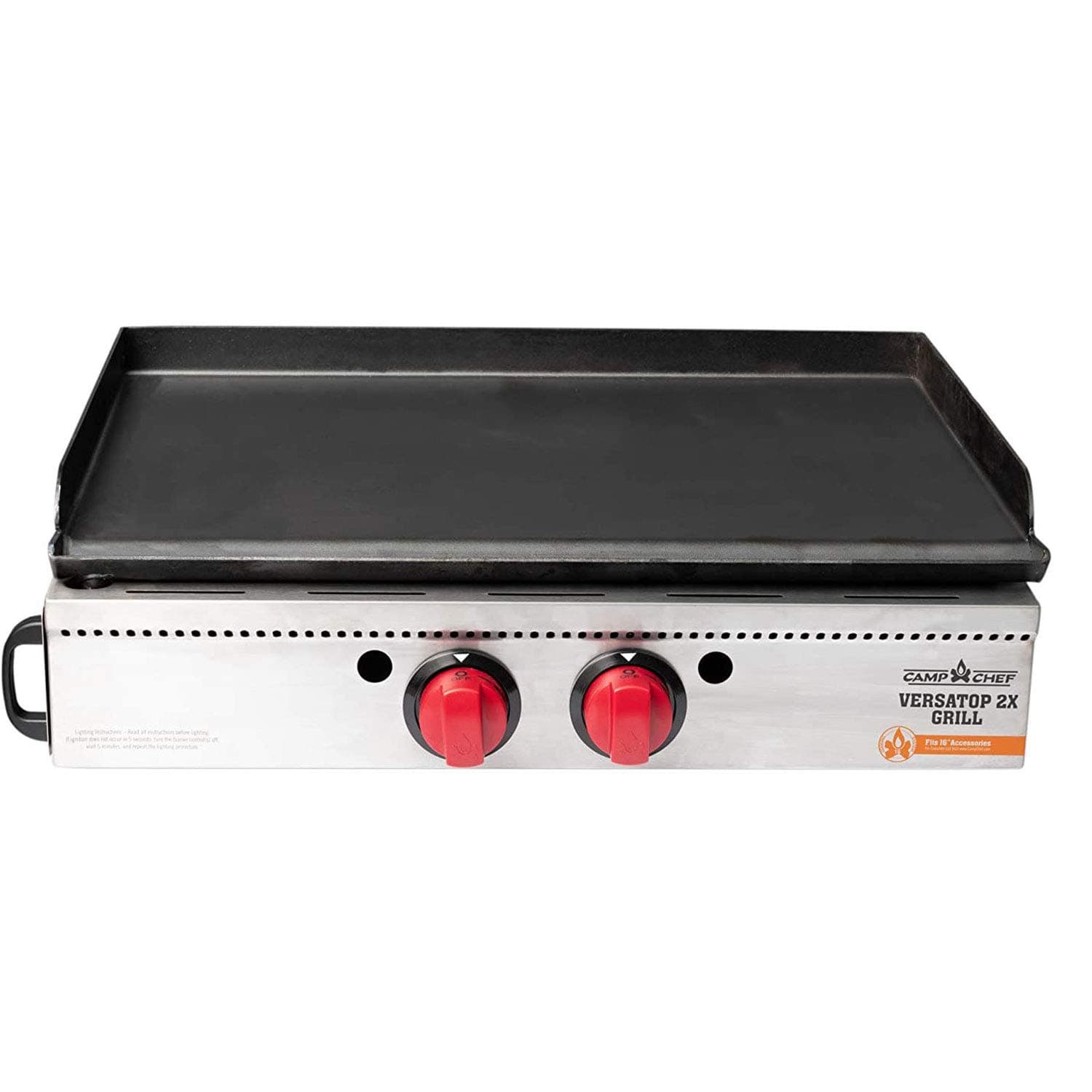Camp ChefVersaTop - Flat Top Tabletop Grill - Gas Griddle for Outdoor Cooking & Camping Gear - Compatible with 16" Accessories