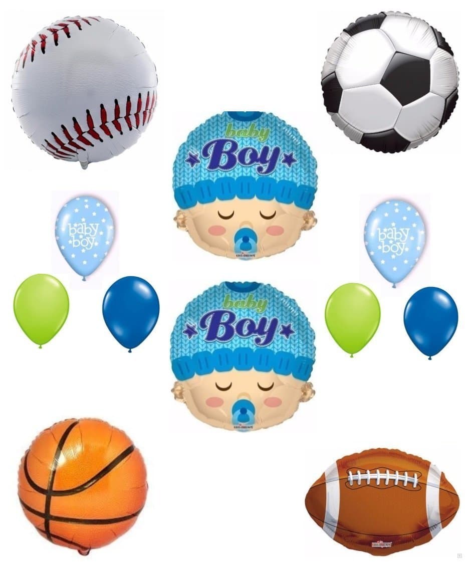 Party Supplies Its a Boy Baby Shower Sports Theme Balloon Decoration Kit