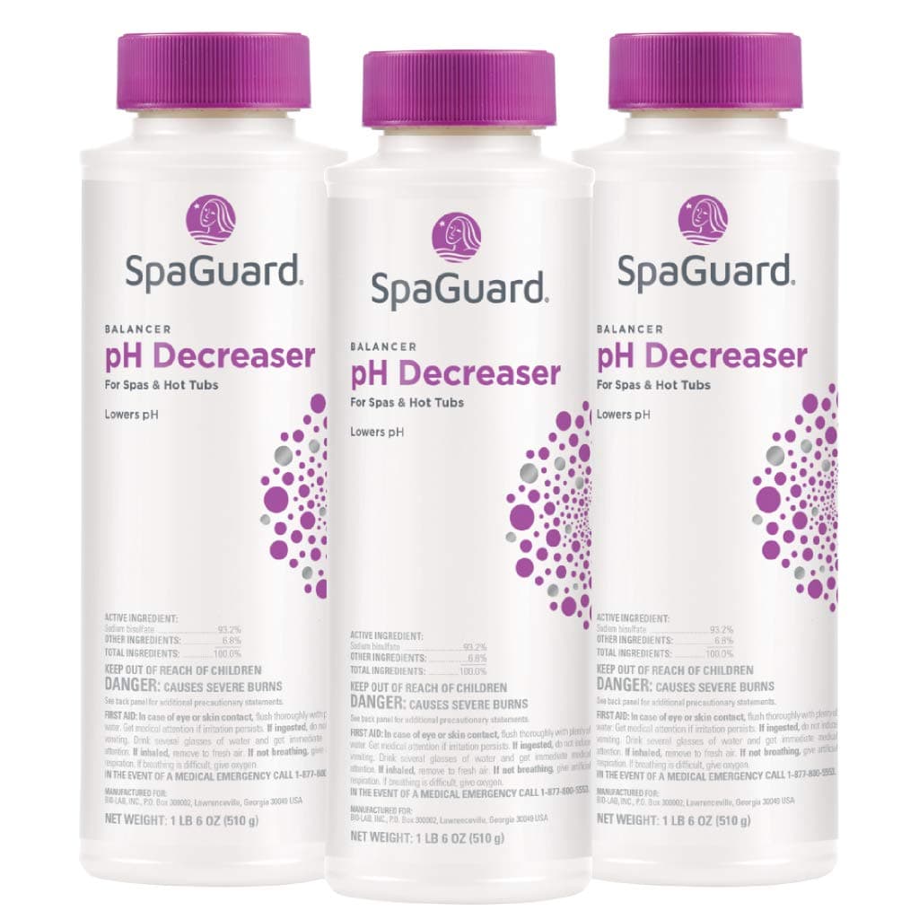 Spa pH Decreaser (22 oz) (3 Pack) - Granular Spa pH Balancer