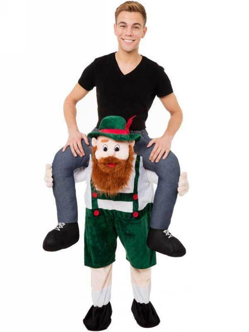 Baby Rider Adult Costumes Riding on Shoulder Fancy Dress Mascot Costume for Christmas