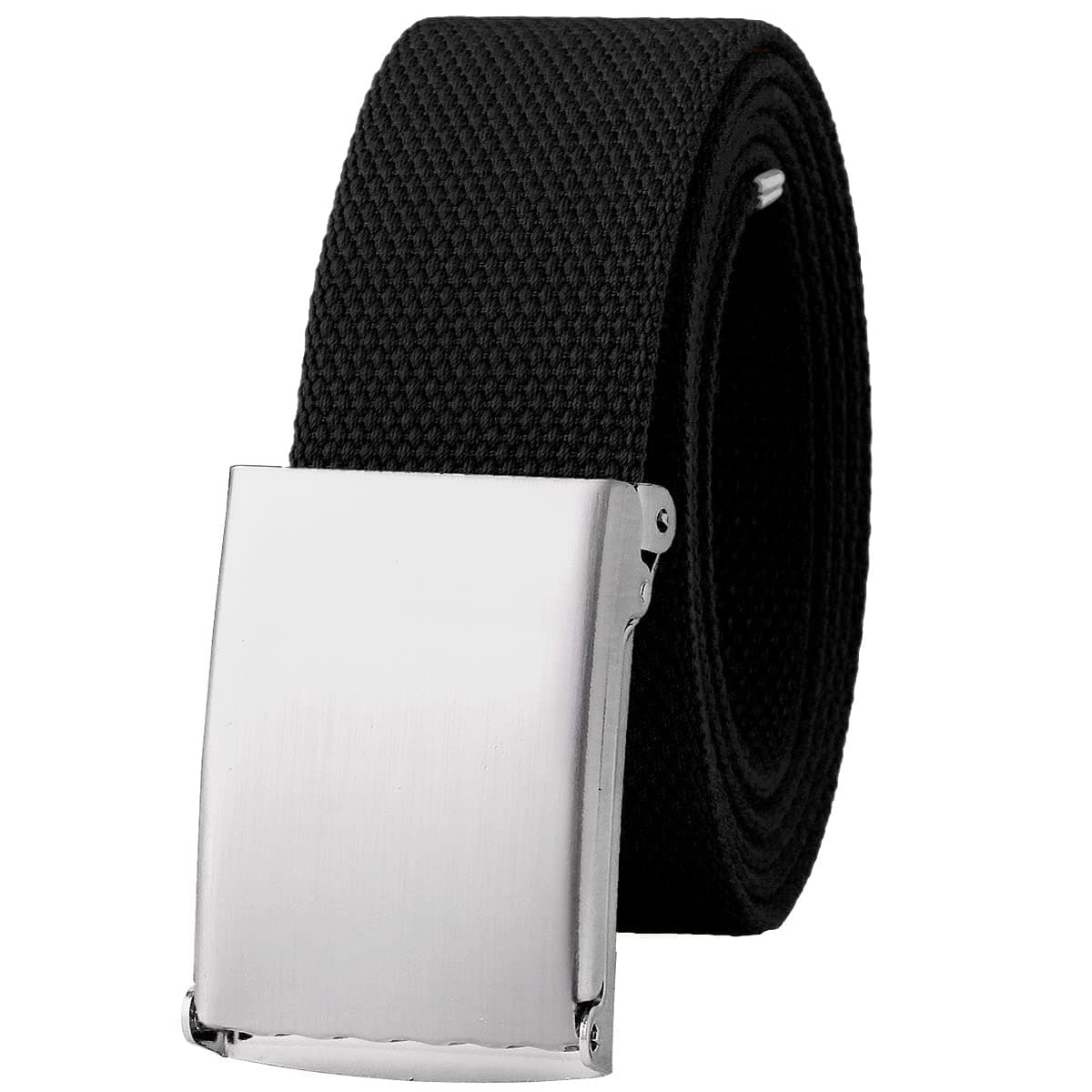 Canvas Web Belt Fully Adjustable Cut to Fit Golf Belt Flip Top Buckle