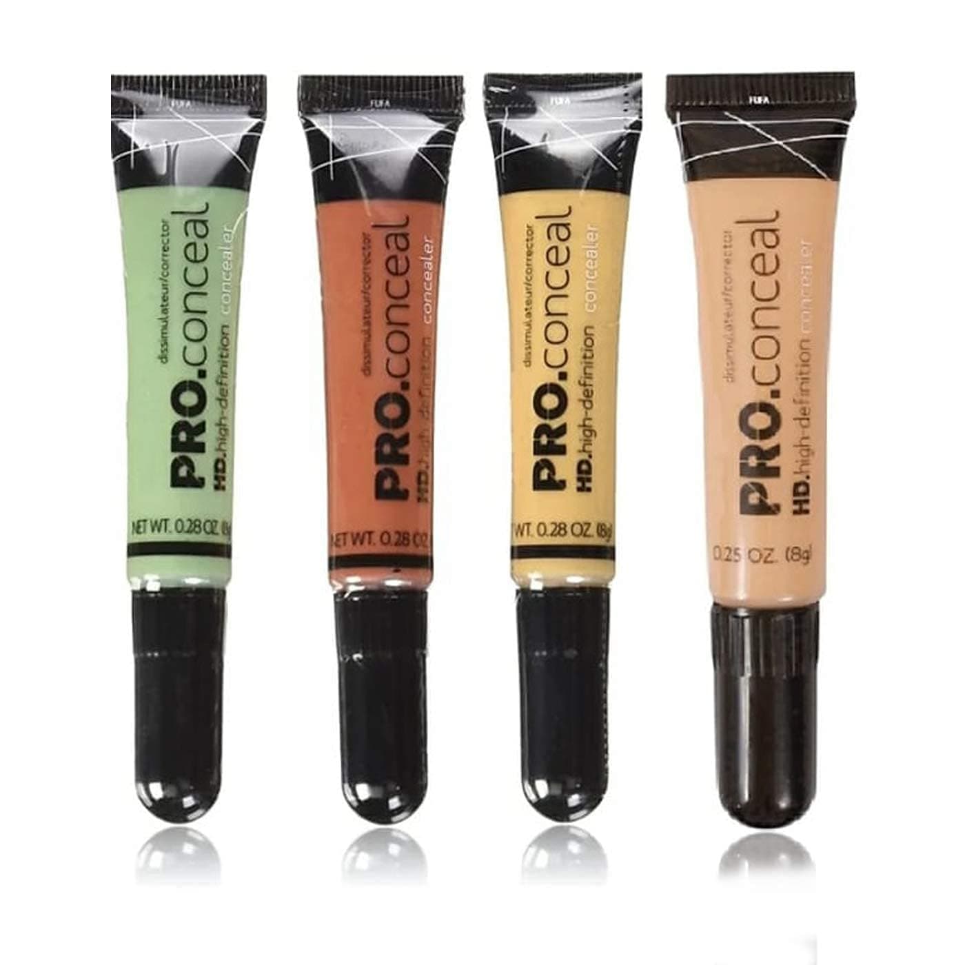 Kamz Beauty Hd Pro Conceal Orange,Yellow,Green, Creamy Beige Concealer Full Coverage For All Skin Type (Natural, Multi 32G) Concealer For Skin Type