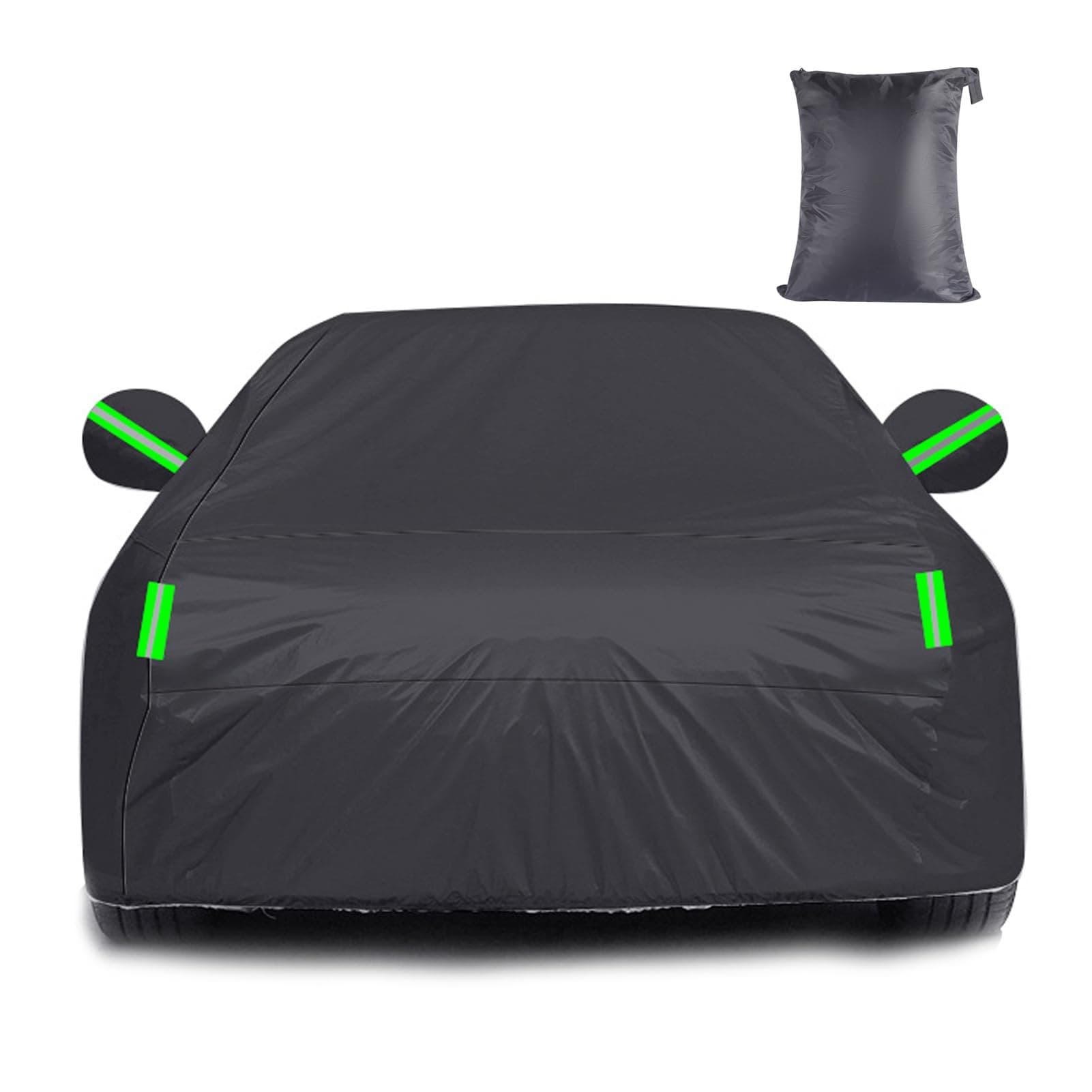 Beauenty Full Car Cover SUV, All Weather Vehicle Full Cover with Reflective Stripe Waterproof Sunproof Scratch proof (SUV510)