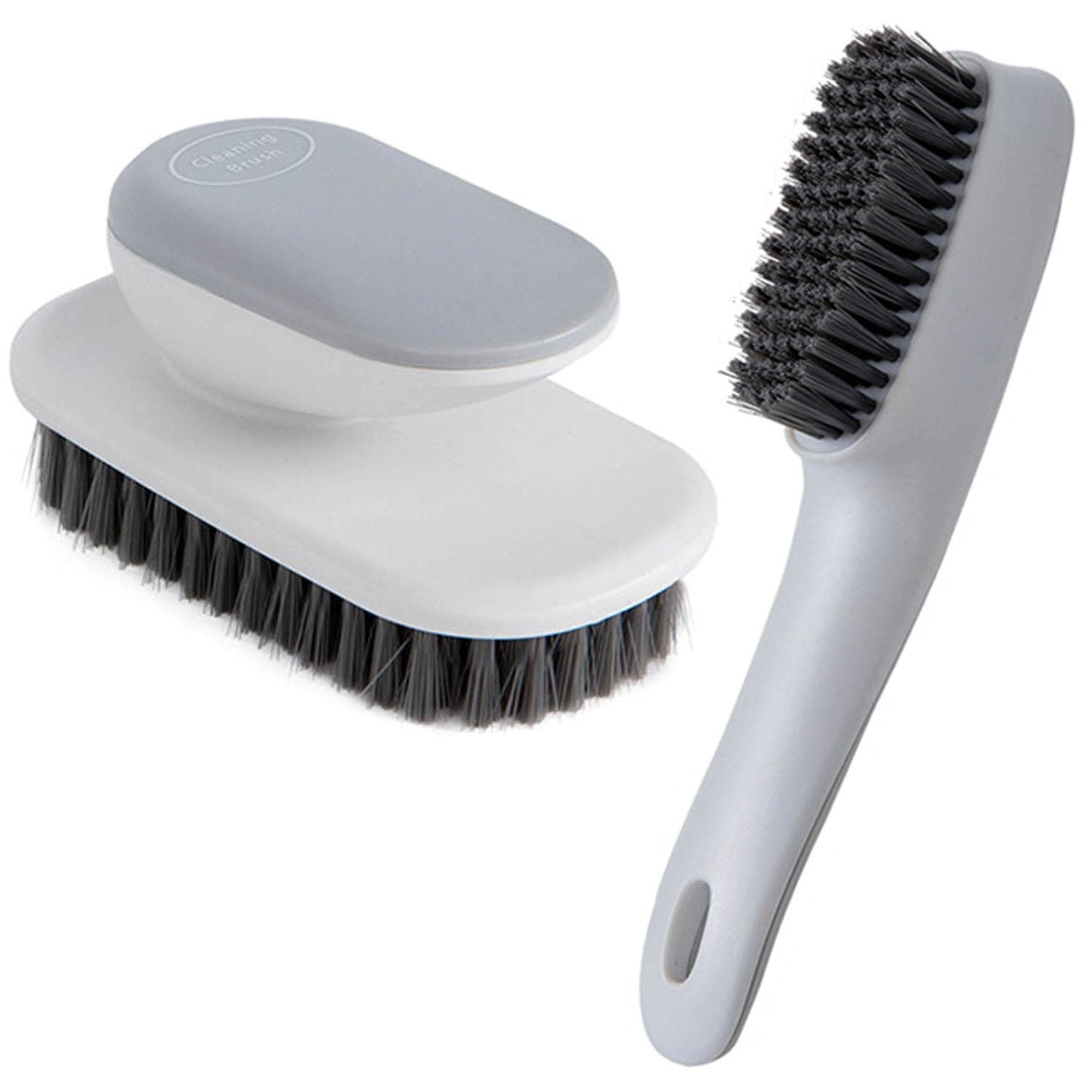 Cleaning Brush Household Small Laundry Brush for Soft Bristle Scrub Clothes Shoe Underwear Fabric Hand Cleaning Brush (Gray)