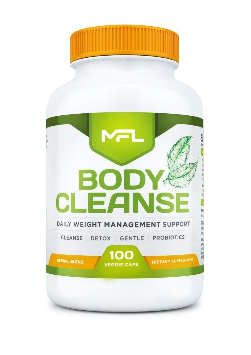 MFL Body Cleanse | Cleanser for Weight Loss & Digestive Health | Natural Ingredients | Probiotic Blend | 100 Vegetable Capsules