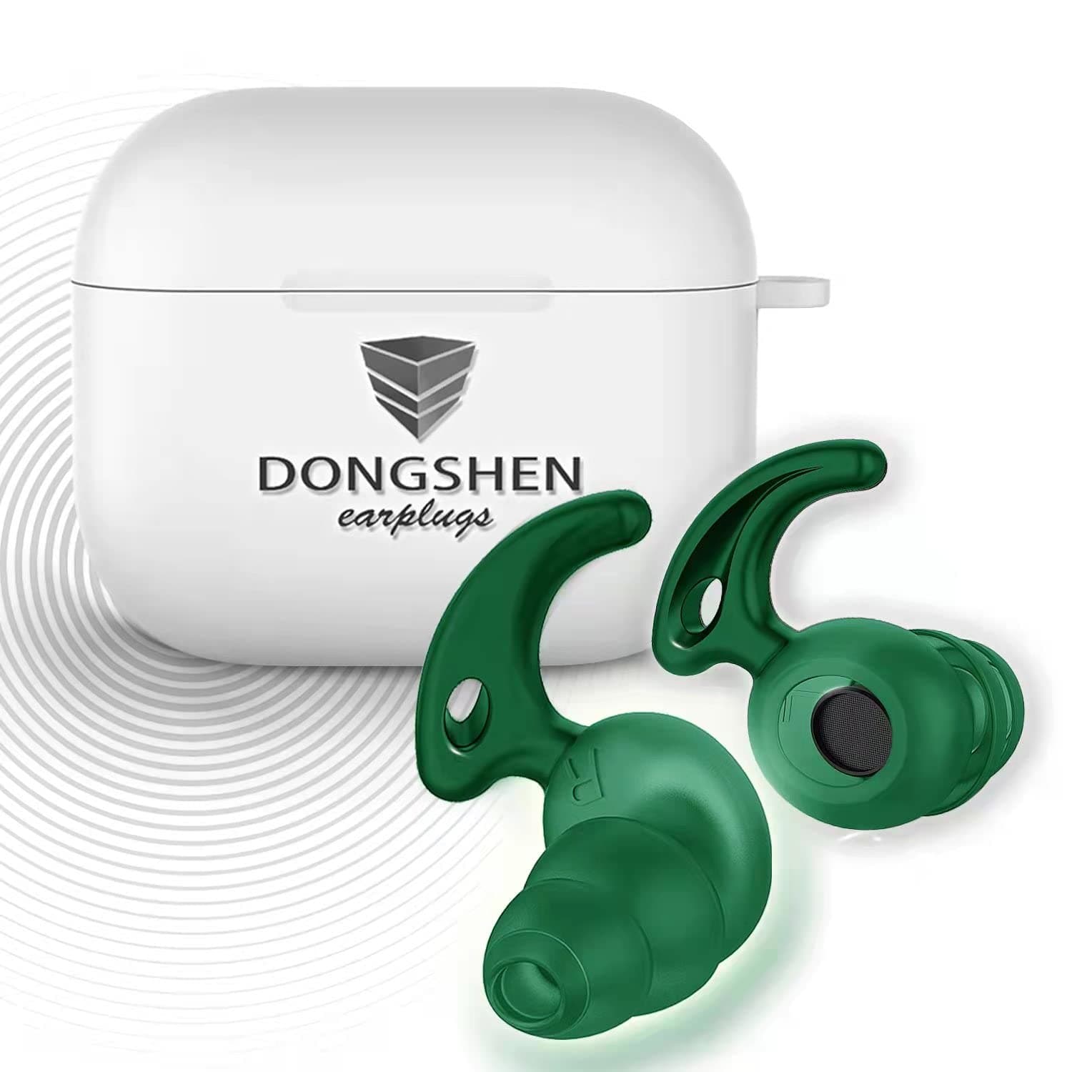 Ear Plugs for Sleeping Noise Cancelling Earplugs DONGSHEN Lightweight and Soft Silicone Reusable Suitable for Men and Women Noise Reduction Sleep Concert Work Airplane Travel 1 Pair Black