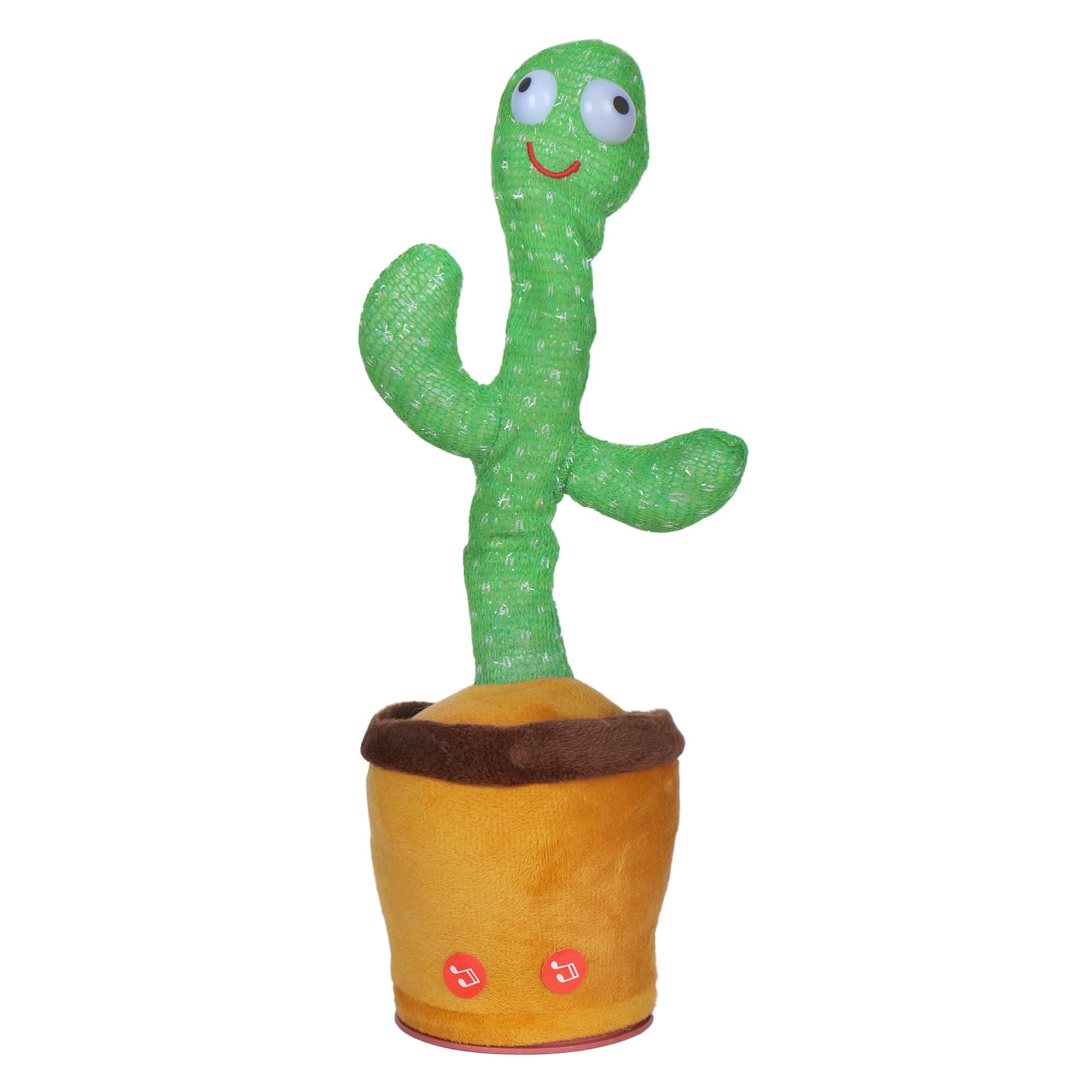 click N toyz Rechargeable Toys Talking Cactus Baby Toys for Kids Dancing Cactus Toys Can Sing Wriggle & Singing Recording Repeat What You Say Funny Education Toys for Children Playing