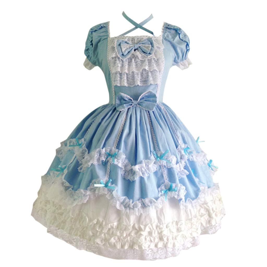 FranterdWomen's Gothic Princess Cosplay Sweet Lolita Dress