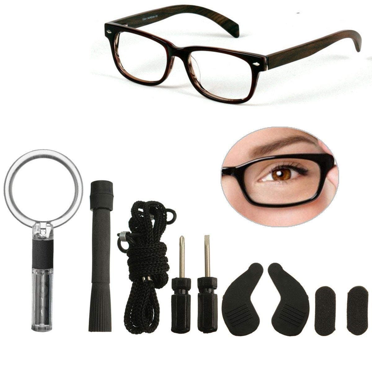 Spectacles Eyeglass Repair Maintenance Quickest Spectacles Revolutionary Repairing Kit Tiny Replacement Rethread Stripped Hinge Screw Stainless Steel Tool