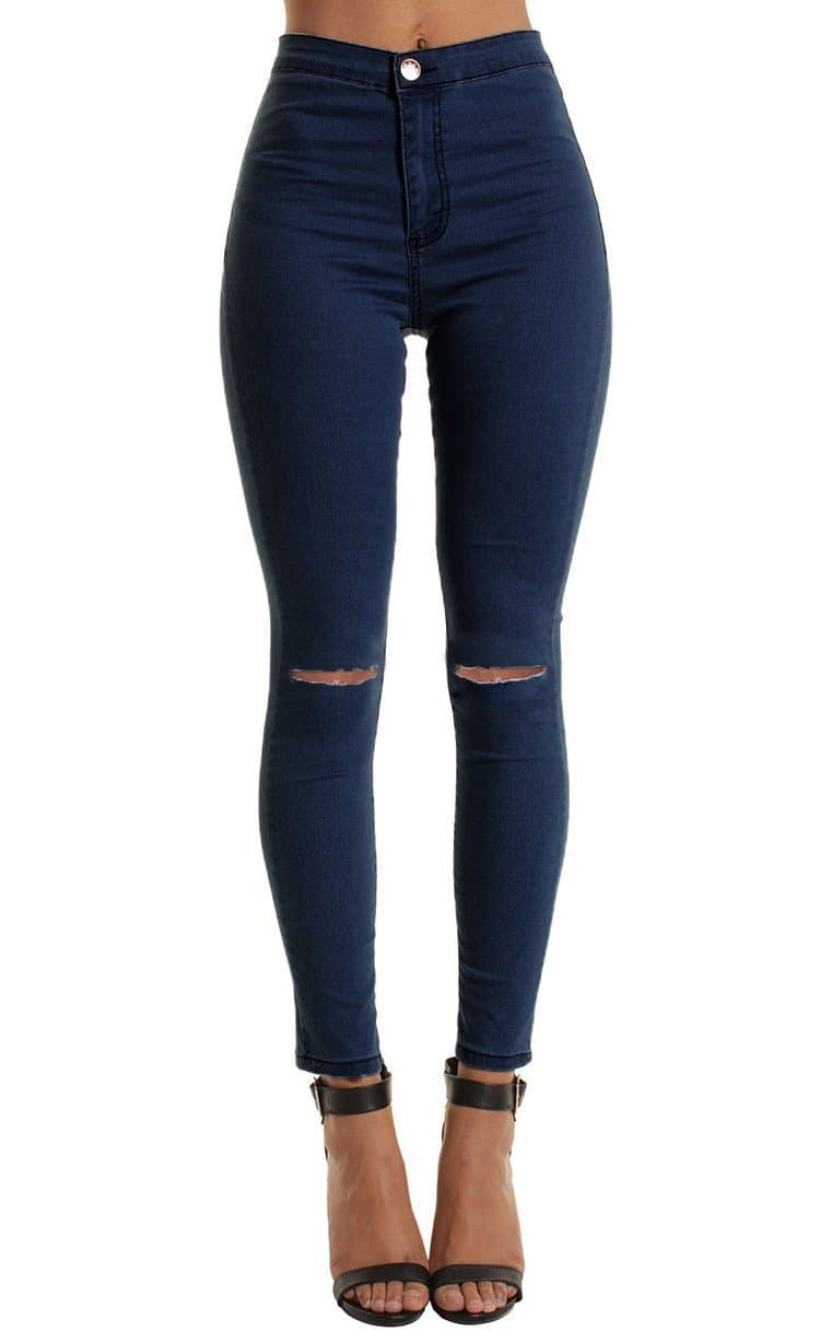 Portobello Punk High Waisted Skinny Jeans in White | Black | Camouflage | Wine | Shades of Blue