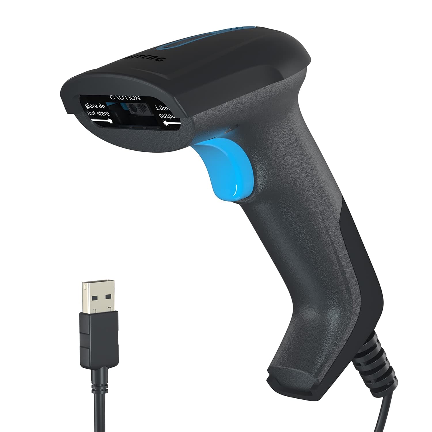 CHITENG Barcode Scanner for Qr Code Scanner with Buzzer & LED, Plug & Play, Barcode Scanner USB for store, warehouse, supermarket etc