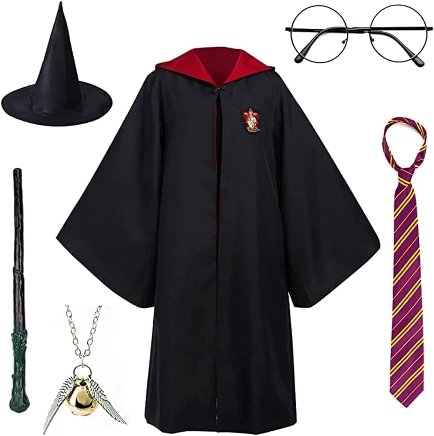 Harry Potter Costume - Halloween Costume Kids, Book Character Costumes for Boys and Girls, Cosplay Costume for Kids | Wizard Costume (Large)