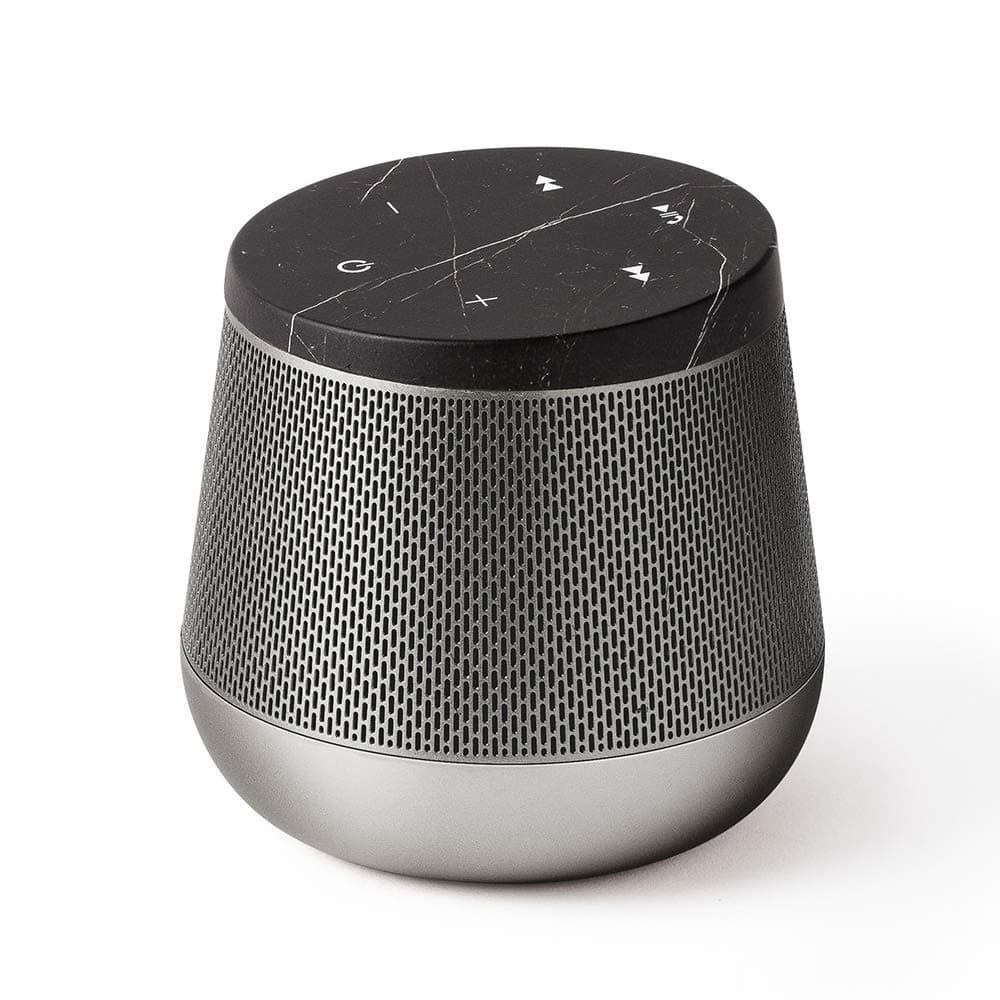 Lexon Miami Sound - Bluetooth Speaker, 5W, Bluetooth 4.0 + EDR, Hands Free Microphone, Touch Sensor Controls - Autonomy 7 Hours - Black Marble