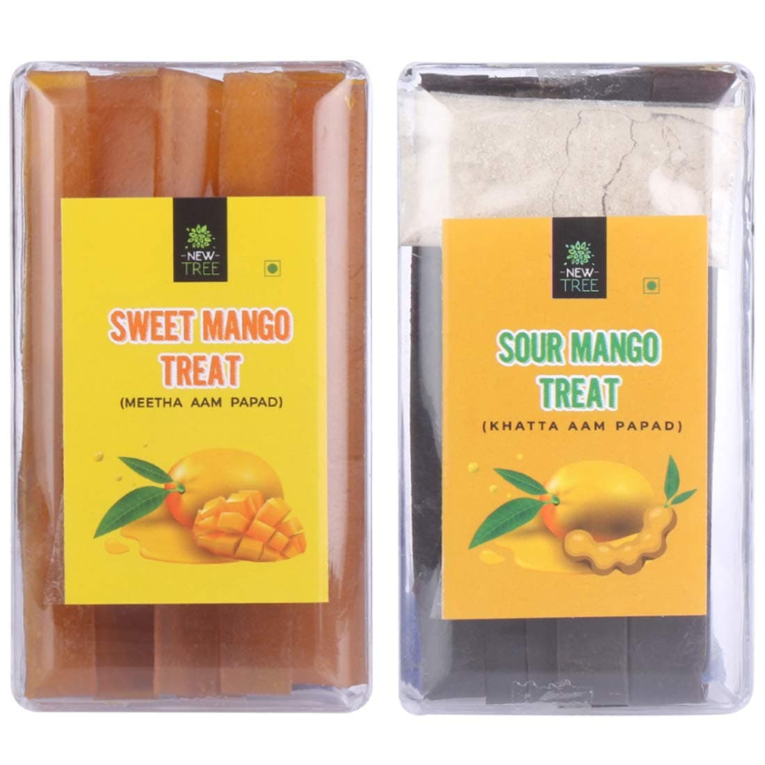 India Meetha Aam Papad & Khatta Aam Papad | Combo Pack Of 2 (Total Weight 450Gm)| Sweet & Chatpata Aam Papad Candy, Fresh