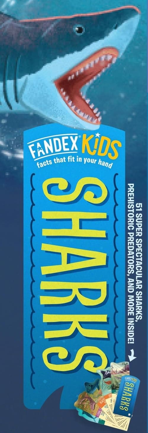 Fandex Kids: Sharks: Facts That Fit in Your Hand: 51 Sharks, Prehistoric Predators, and More Inside!