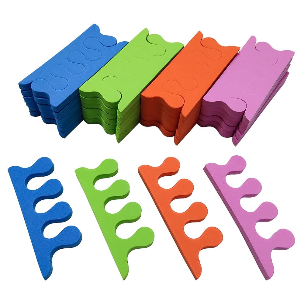 NOVAL Disposable Toe Separator for Pedicure Nail Salon and foot spa, 30 Pairs Per Pack