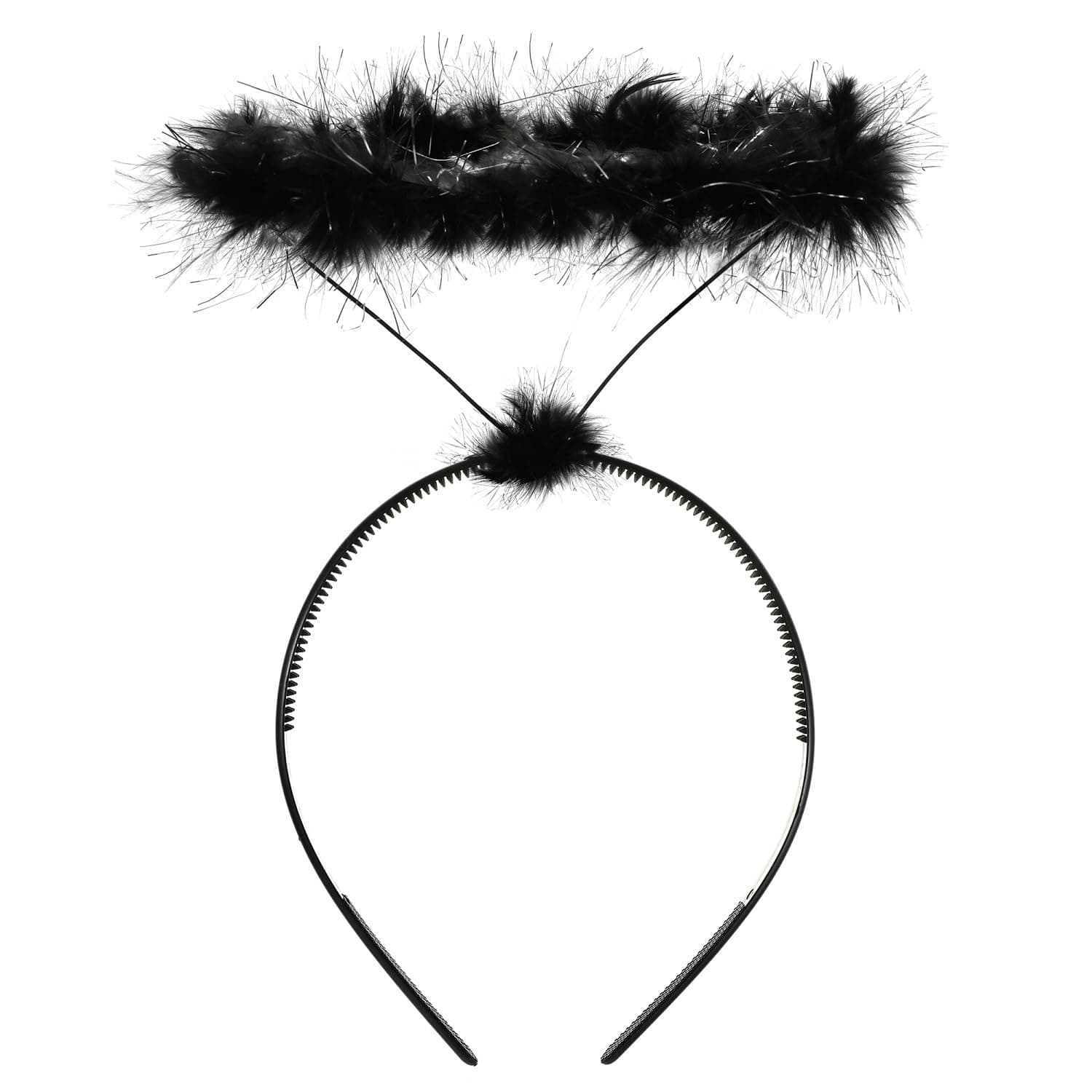 Angel Halo Headband,White Feather Angel Headband,Halo Hair Band Halloween Christmas Angel Costume Accessory